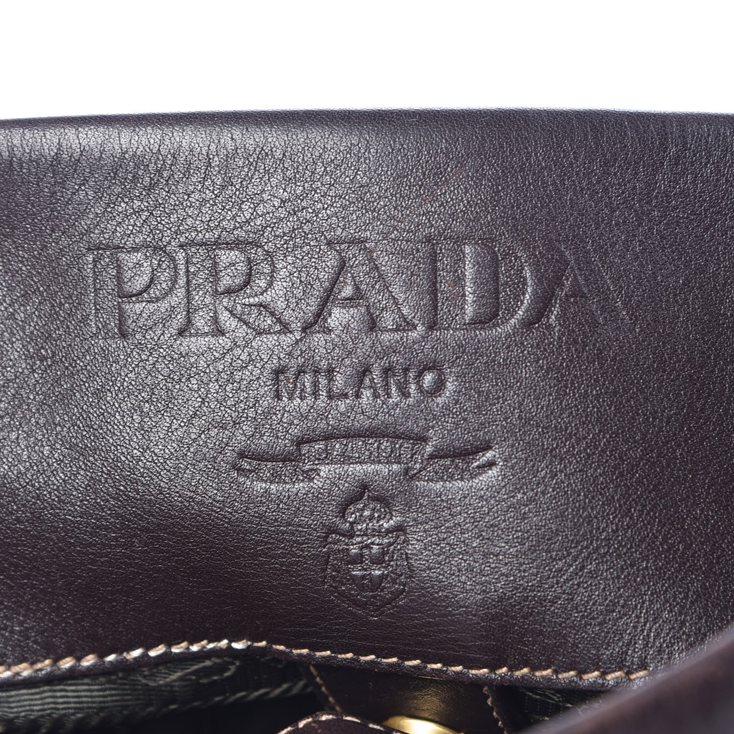 Prada Jacquard Logo Hobo Brown 8 of 12