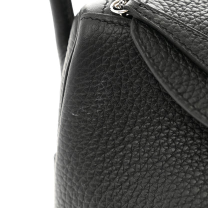 Hermes Taurillon Clemence Lindy 26 Black 12 of 13