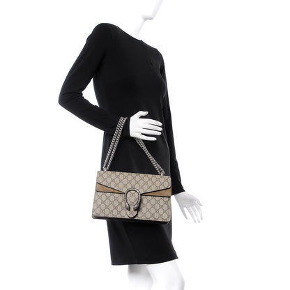 Gucci GG Supreme Monogram Small Dionysus Shoulder Bag Taupe 3 of 8