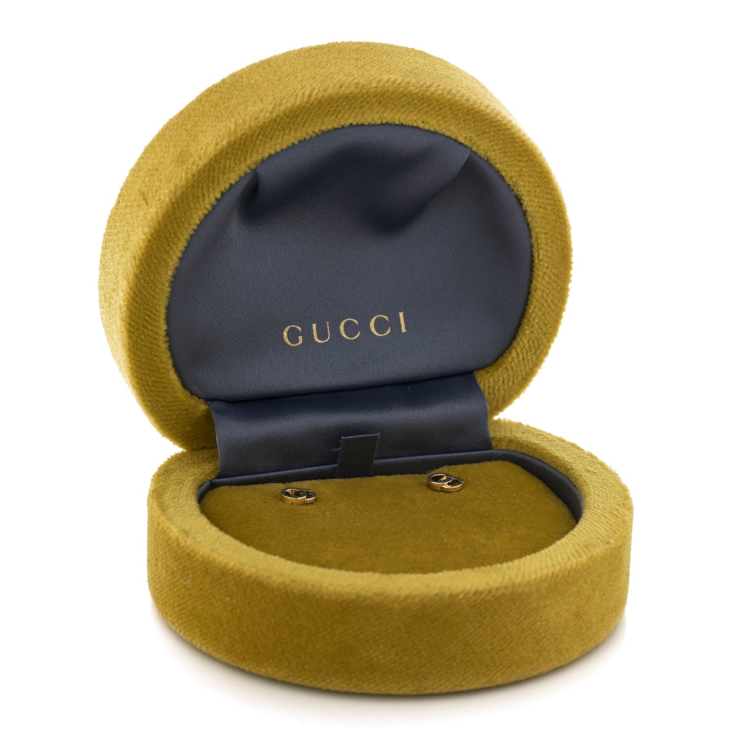 Gucci 18K Yellow Gold Mini Running GG Stud Earrings 6 of 6