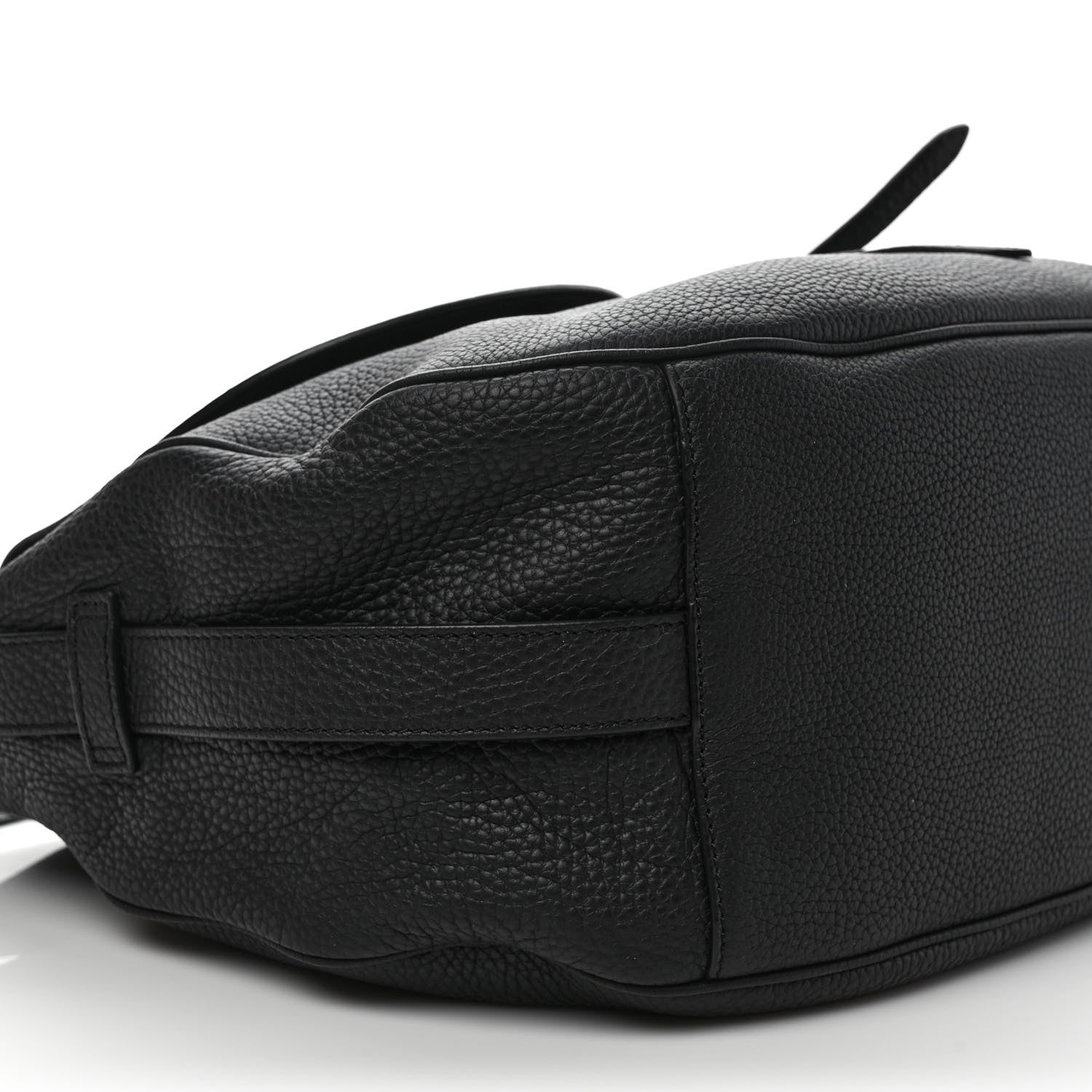 Christian Dior Grained Calfskin Saddle Soft Bag Black 7 of 8