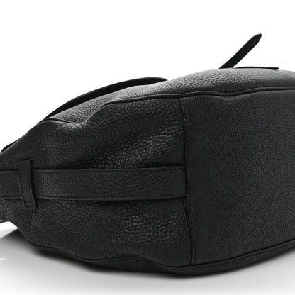 Christian Dior Grained Calfskin Saddle Soft Bag Black 7 of 8