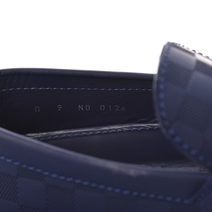 Louis Vuitton Damier Infini Mens Hockenheim Moccasin Loafers 9 Cosmos 10 of 11