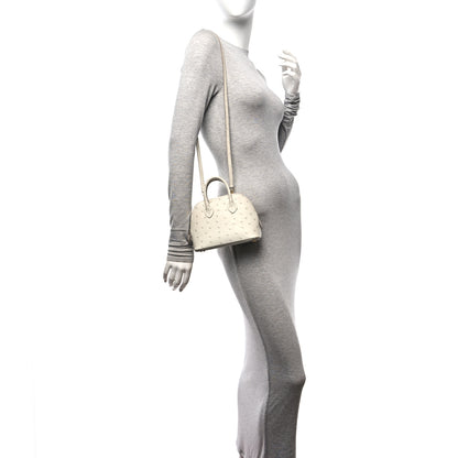 Hermes Ostrich Bolide Mini 1923 Gris Perle 2 of 9