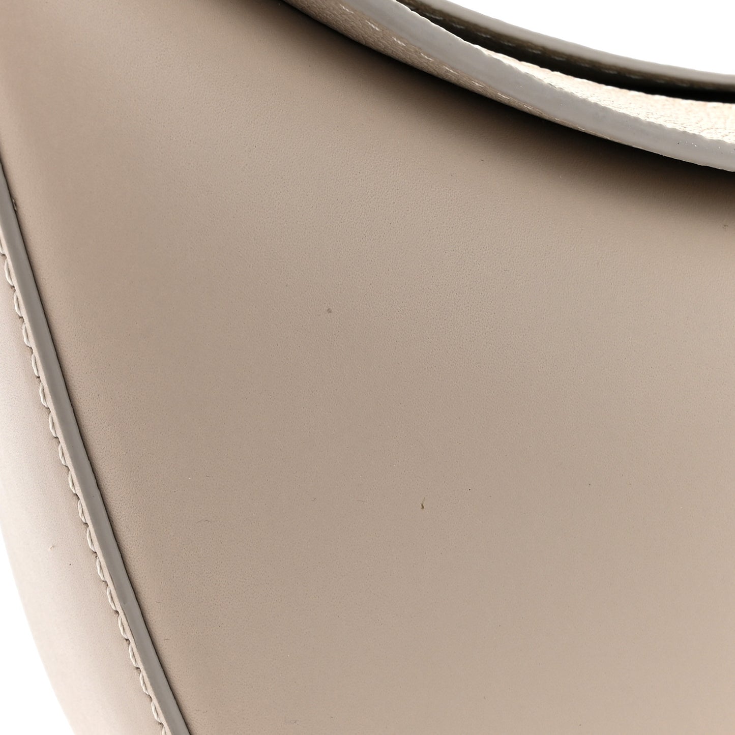Satin Calfskin Jacquard Small Luna Bag Oat