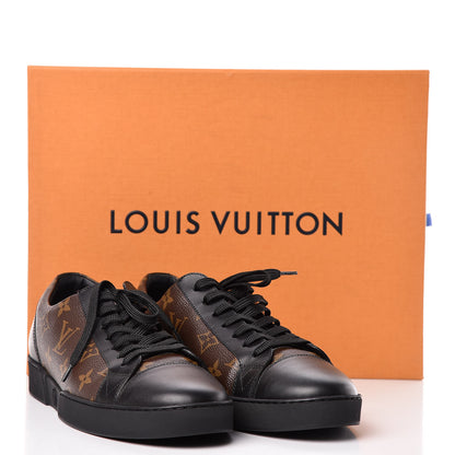Louis Vuitton Calfskin Monogram Luxembourg Sneakers 6 Black 10 of 10