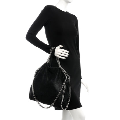 Stella McCartney Shaggy Deer Falabella Fold Over Tote Black 2 of 8