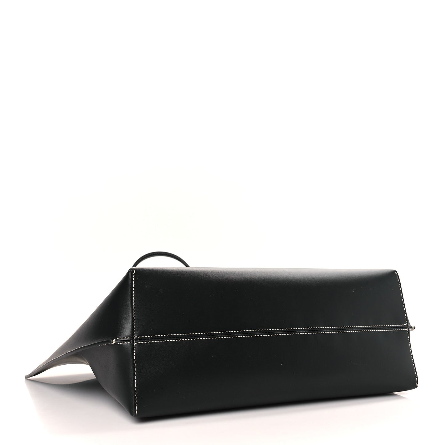 Calfskin Monogram Motif TB Medium Soft Tote Black