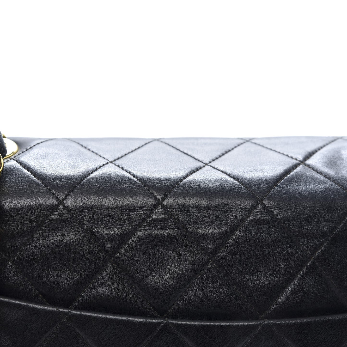 Lambskin Quilted XL Jumbo Single Flap Black