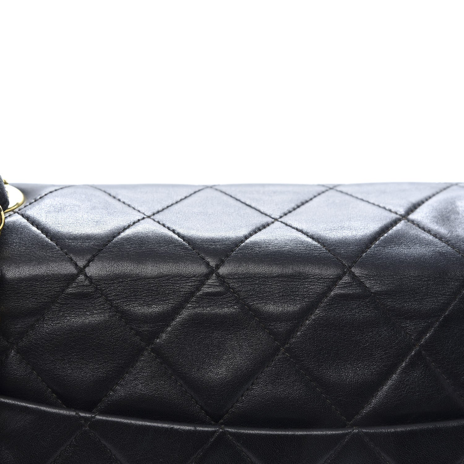 Chanel Lambskin Quilted XL Jumbo Single Flap Black 14 of 14