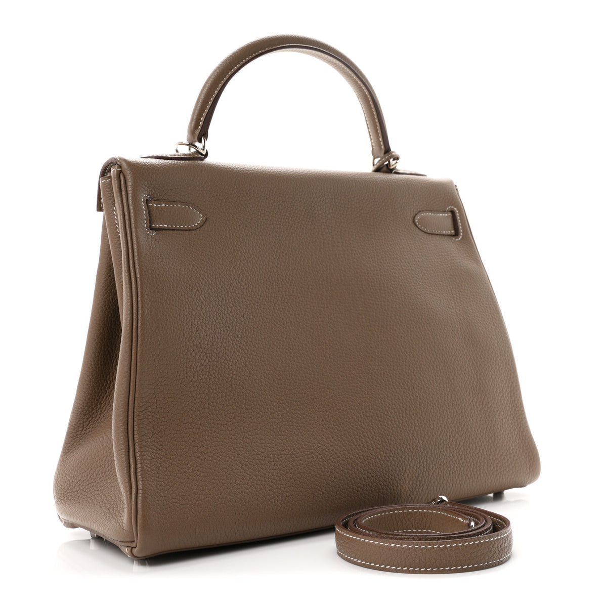 Hermes Togo Kelly Retourne 32 Etoupe 3 of 11