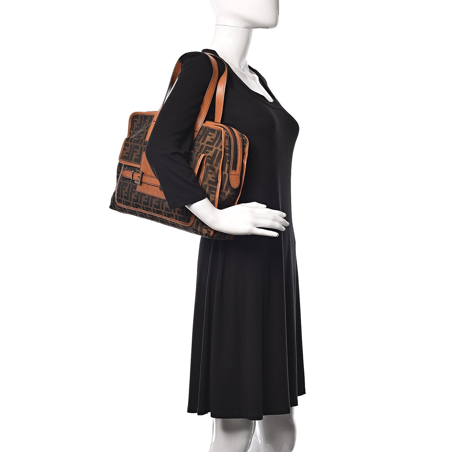 Zucca Pocket Shoulder Bag Tobacco