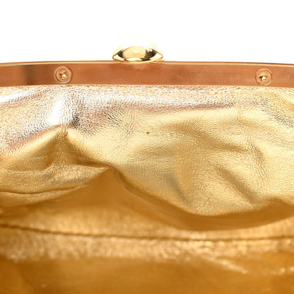 Louis Vuitton Satin Monogram Aumoniere Clutch Silver 11 of 12