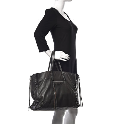 Balenciaga Veau Papier A4 Zip Around Tote Coffee 2 of 11
