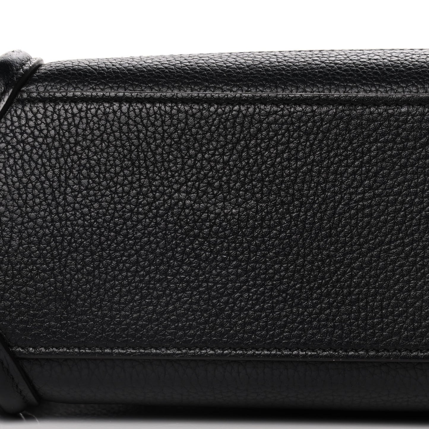 Drummed Calfskin Nano Luggage Black