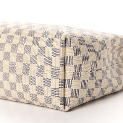 Louis Vuitton Damier Azur Graceful MM Rose Ballerine 6 of 11