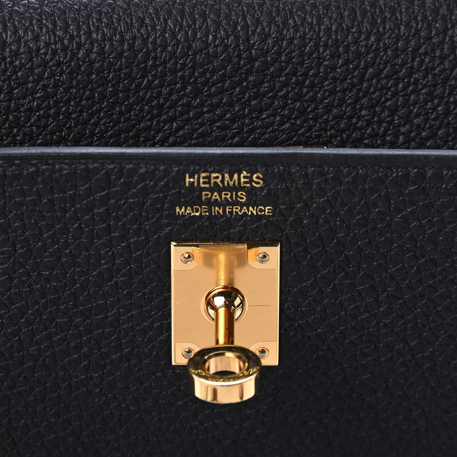 Hermes Togo Kelly Retourne 25 Black 5 of 10