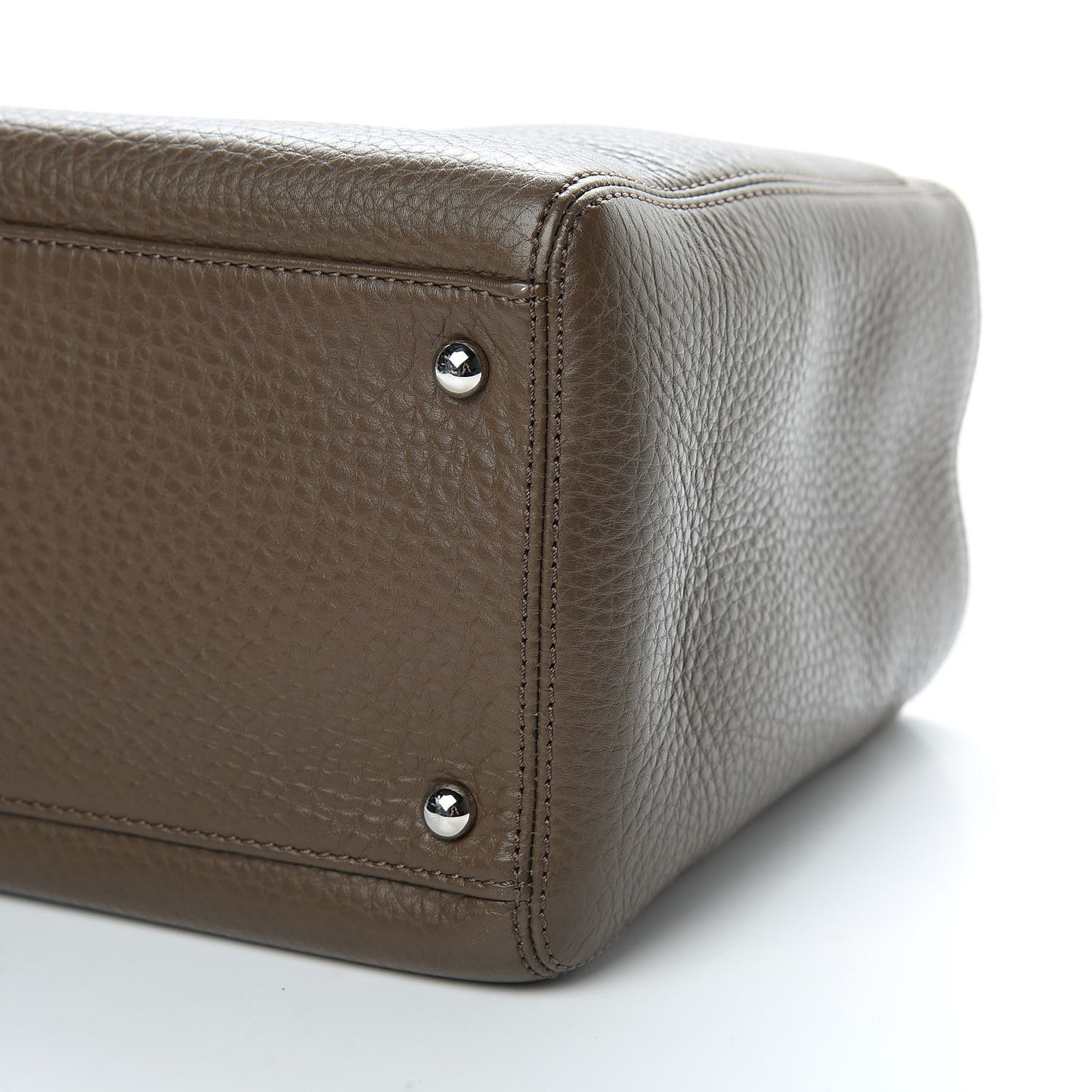 Calfskin Small Cerf Executive Shopper Tote Brown