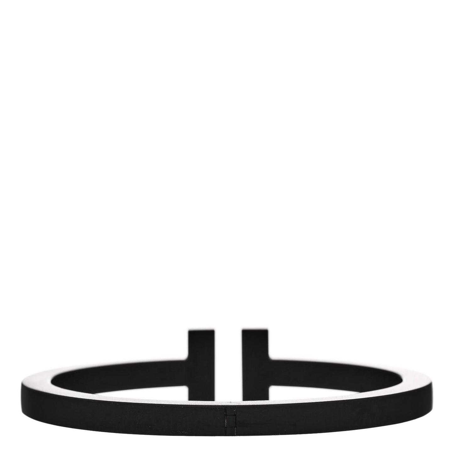 Black-Coated Stainless Steel T Square Bracelet