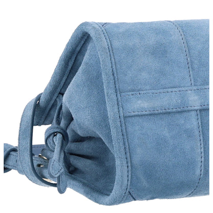 Prada Scamosciato Triangle Small Bonnie Shoulder Bag Astrale 9 of 10