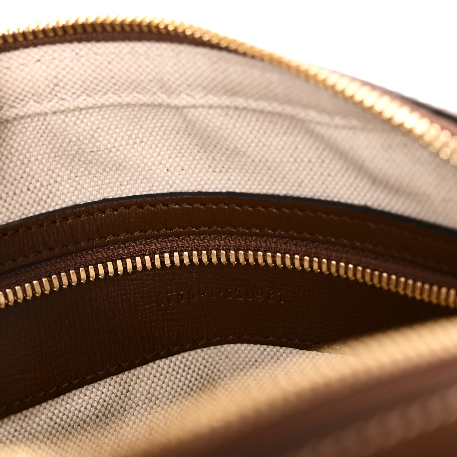 Gucci GG Supreme Monogram Azalea Calfskin Retro Interlocking G Messenger Shoulder Bag Beige Ebony Brown Sugar 7 of 10
