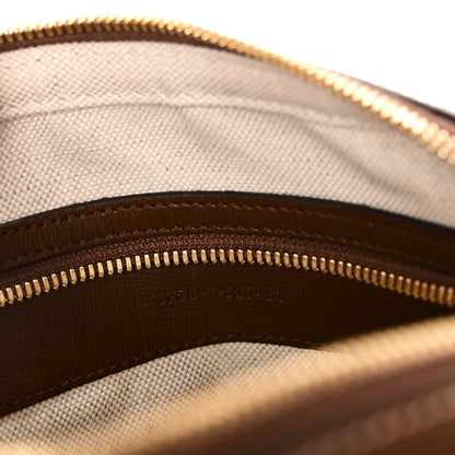 Gucci GG Supreme Monogram Azalea Calfskin Retro Interlocking G Messenger Shoulder Bag Beige Ebony Brown Sugar 7 of 10