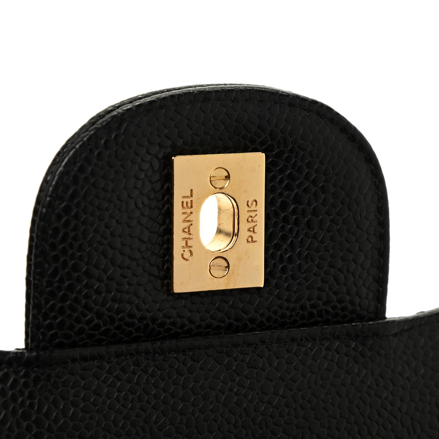 Caviar Quilted Maxi Double Flap Black