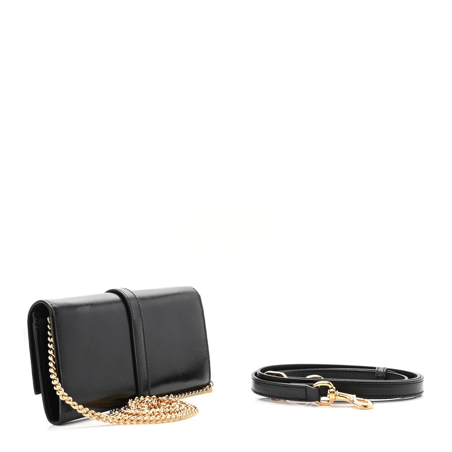 Gucci Calfskin Jackie 1961 Chain Wallet Black 3 of 9