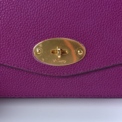 Mulberry Small Classic Grain Calfskin Small Darley Violet 9 of 9