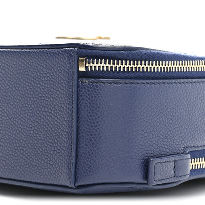 Chanel Caviar Quilted Small Camera Bag Blue 11 of 11