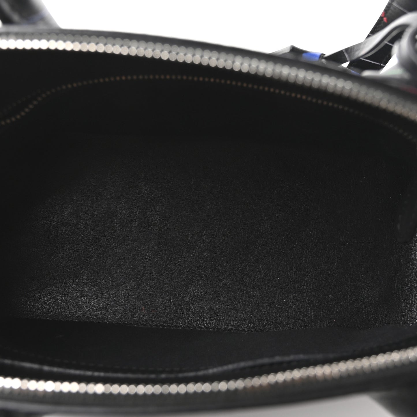 Calfskin Logo Print S Ville Top Handle Bag Black Multicolor