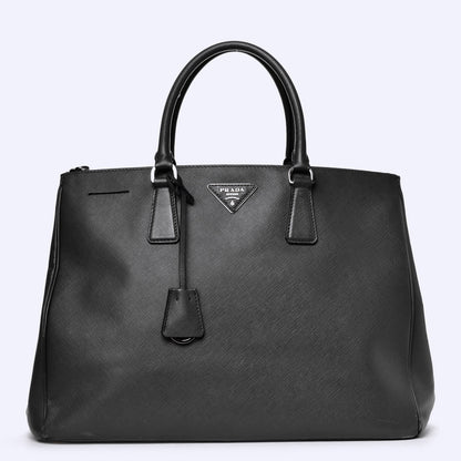 Prada Saffiano Lux Large Galleria Double Zip Tote Grafite 3 of 20