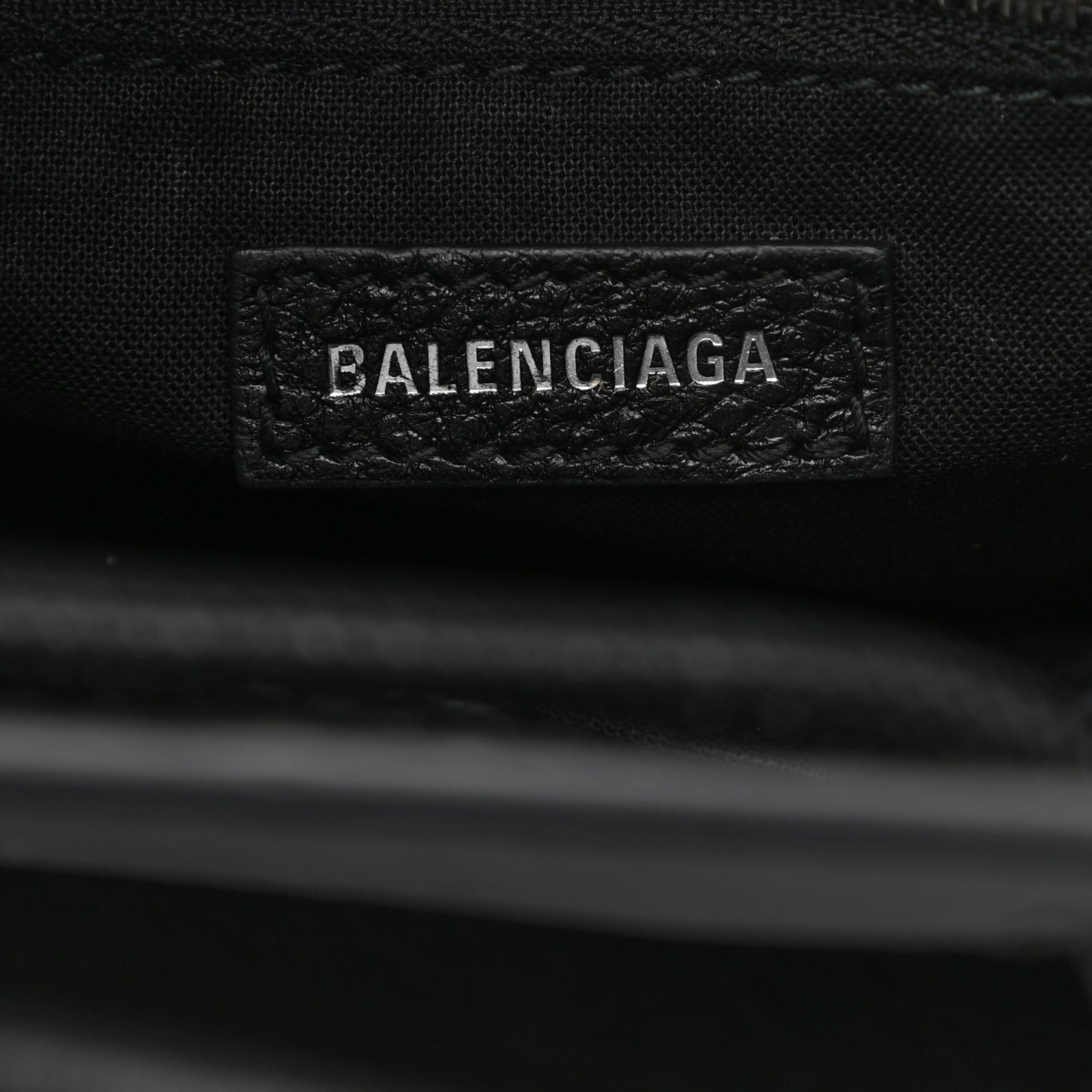Calfskin Logo XXS Shopping Tote Black