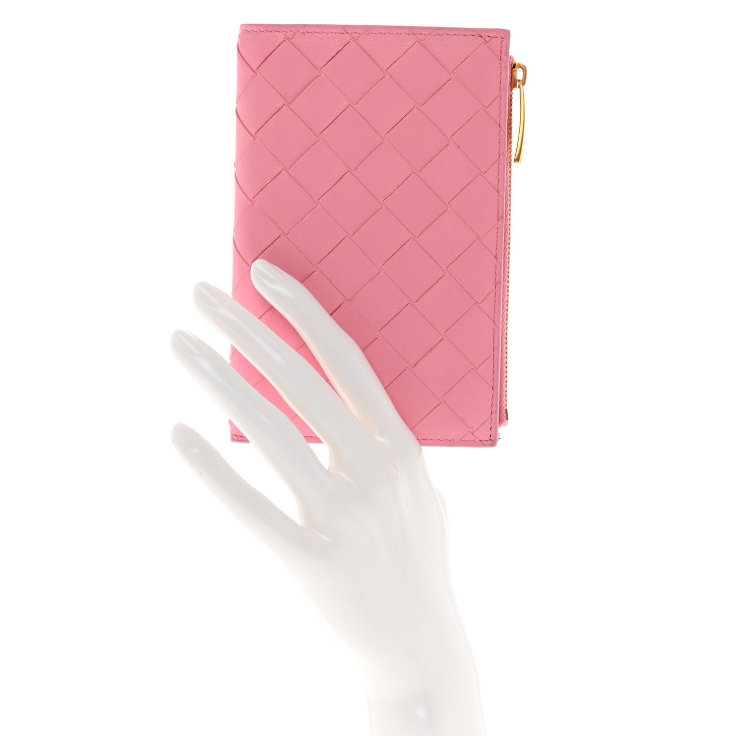 Bottega Veneta Nappa Intrecciato Cassette Bifold Zip Wallet Ribbon 2 of 7