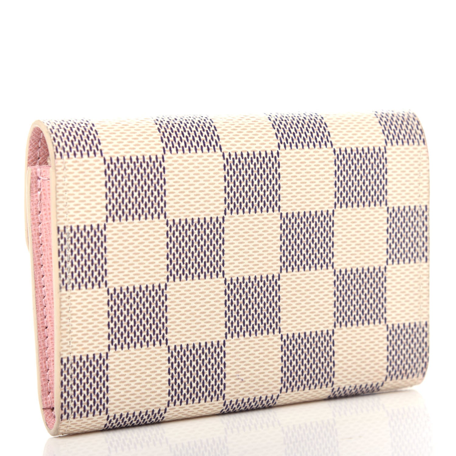 Louis Vuitton Damier Azur Rosalie Coin Purse Rose Ballerine 3 of 7