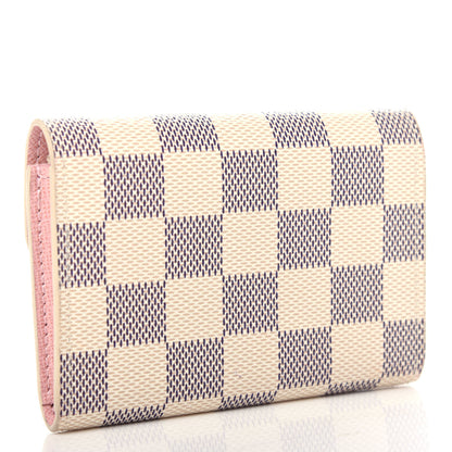 Louis Vuitton Damier Azur Rosalie Coin Purse Rose Ballerine 3 of 7