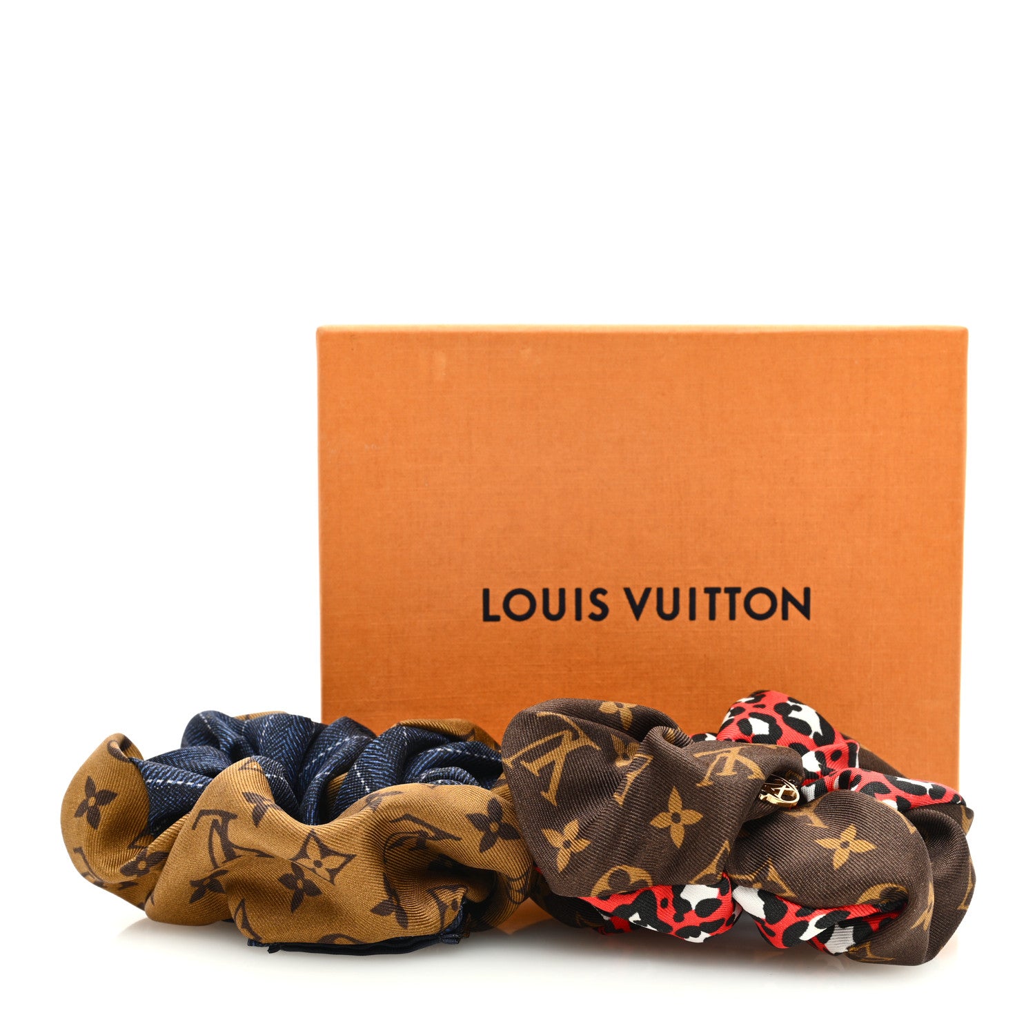 Louis Vuitton Silk Scrunchies Set 4 of 4