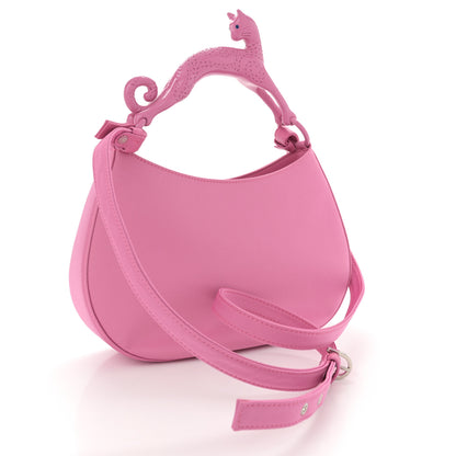 Lanvin Satin Cat Hobo Pink 3 of 10