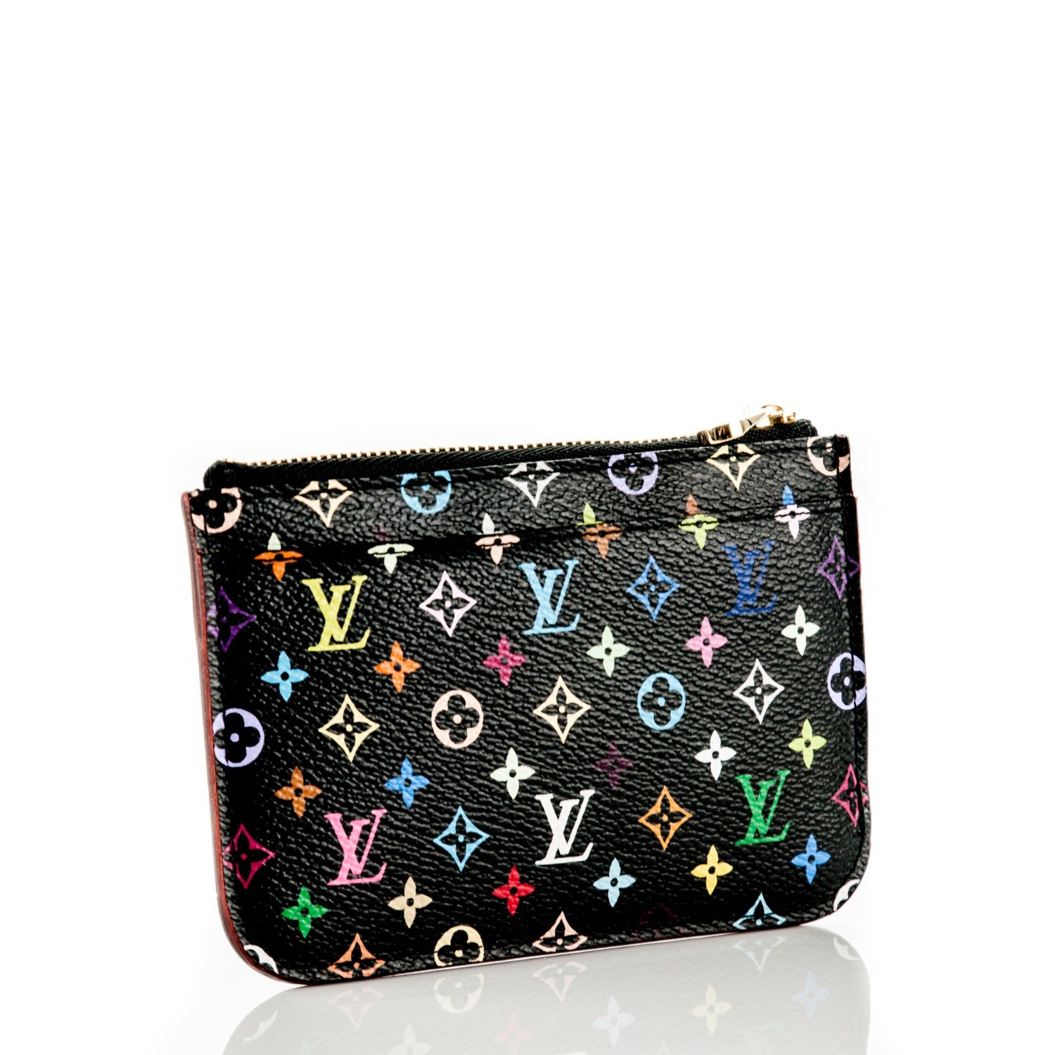 Louis Vuitton Monogram Multicolor Key Pouch Black Violet 3 of 7