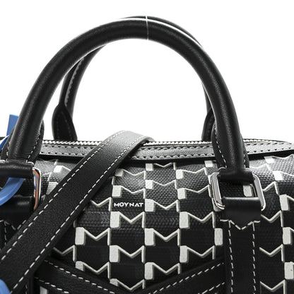Moynat X KASING LUNG Calfskin Canvas M Labubu Boston Bag Black Multicolor 7 of 9