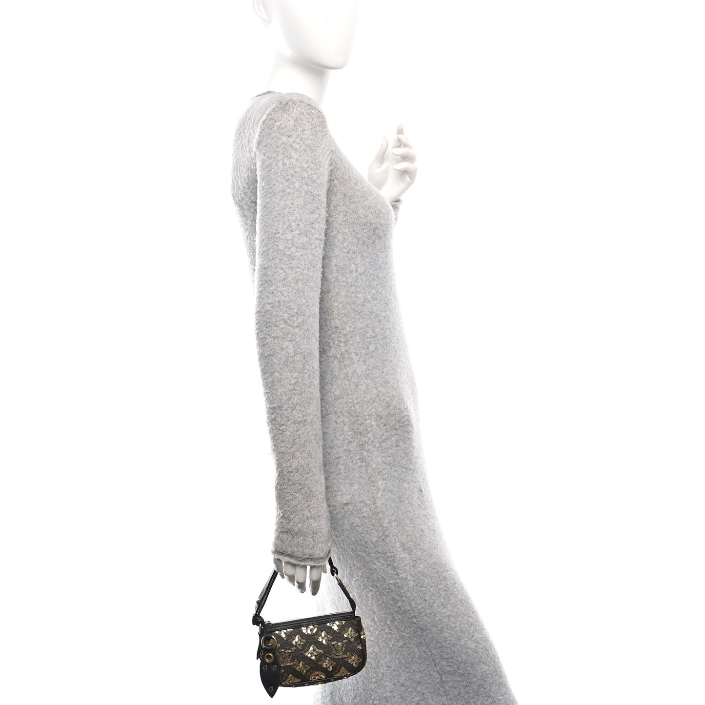 Monogram Sequins Eclipse Mini Pochette Gold