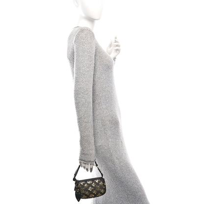 Louis Vuitton Monogram Sequins Eclipse Mini Pochette Gold 2 of 9