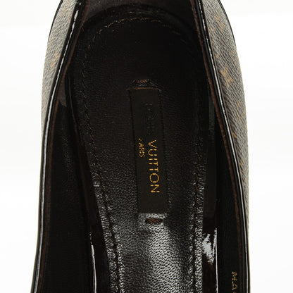 Louis Vuitton Monogram Cork Rivoli Peep Toe Pumps 39 8 of 8