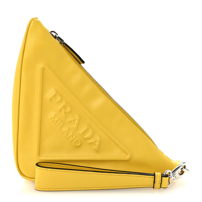 Prada Grace Lux Triangle Logo Embossed Triangle Wristlet Pouch Sole 1 of 8