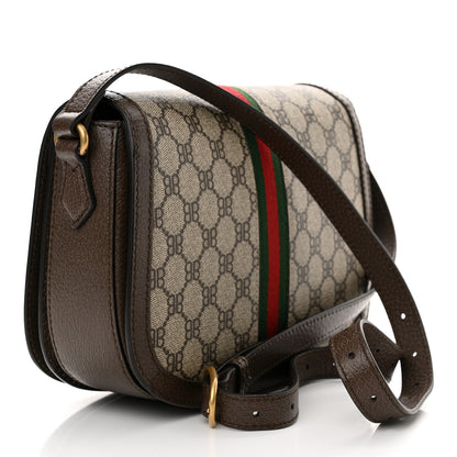 Gucci X BALENCIAGA BB Supreme Monogram Web Small Ophidia Shoulder Bag Beige New Acero 3 of 12