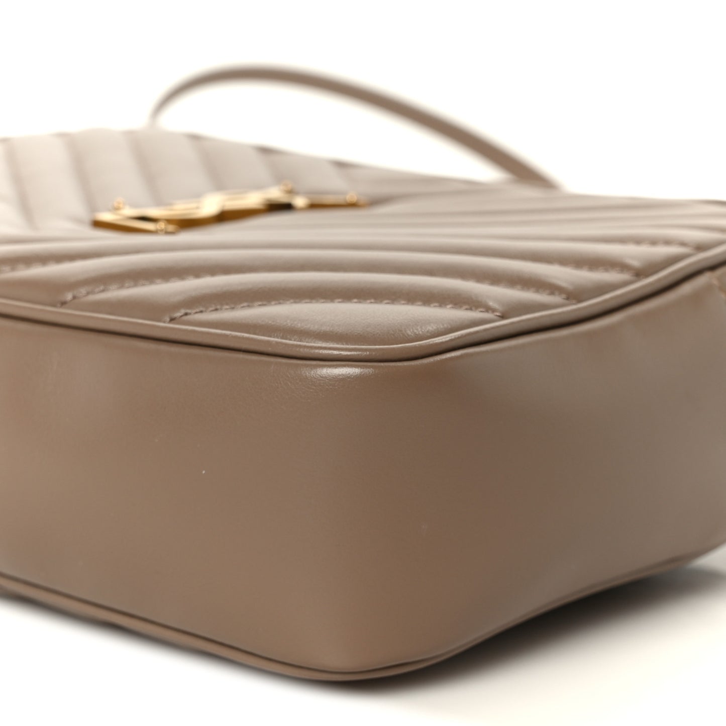 Calfskin Matelasse Monogram Lou Camera Bag Dark Beige