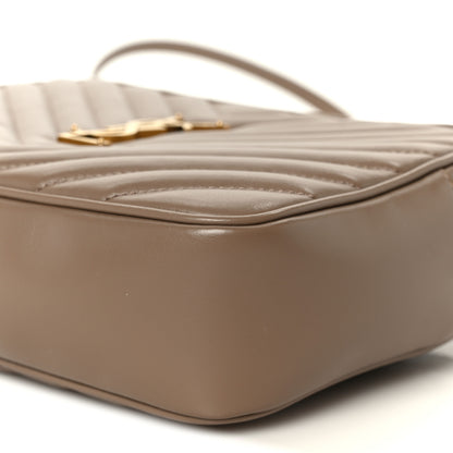 Saint Laurent Calfskin Matelasse Monogram Lou Camera Bag Dark Beige 10 of 11
