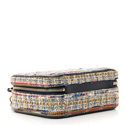 Chanel Tweed Snakeskin Quilted Medium CC Filigree Vanity Case Multicolor 4 of 16