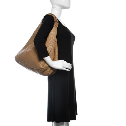 Bottega Veneta Nappa Intrecciato Large Campana Camel 2 of 18