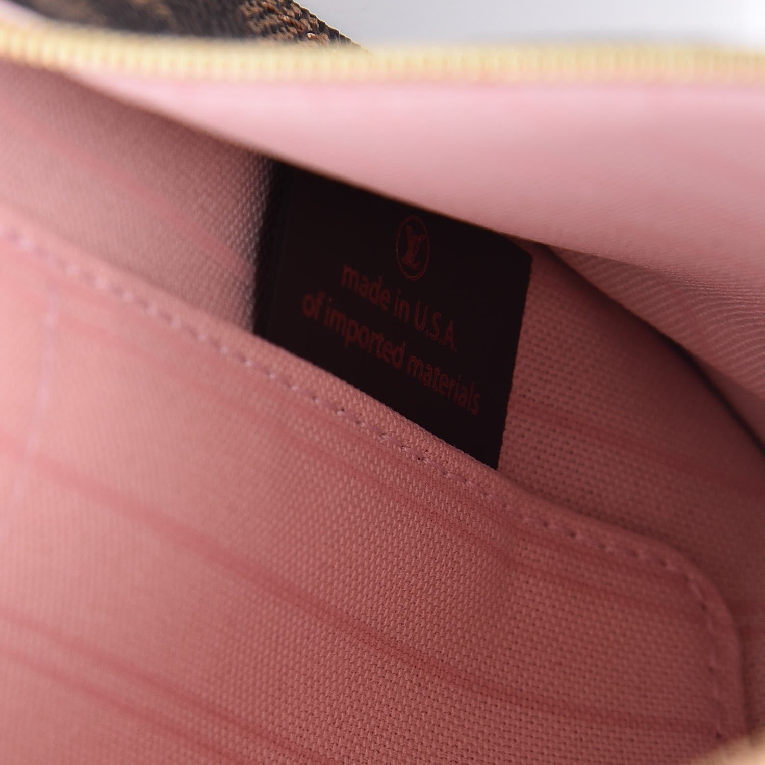 Louis Vuitton Damier Ebene Neverfull MM GM Pochette Rose Ballerine 8 of 8